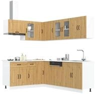 vidaXL H&auml;ngeschrank vidaXL 11-tlg. K&uuml;chenschrank-Set Kalmar Artisan-Eiche