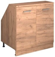 Vicco Kommode Rion, Goldkraft Eiche/Goldkraft Eiche, 80 x 81.6 cm mit 2 T&uuml;ren,...