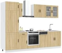 vidaXL H&auml;ngeschrank vidaXL 8-tlg. K&uuml;chenschrank-Set Porto Sonoma-Eiche