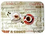 Lashuma Tablett Espresso, (1-tlg), Eckiges Melamin Fr&uuml;hst&uuml;ckstablett 50x37 cm...