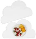 relaxdays Platzset Platzdeckchen Kinder 2er Set, (2-St), wei&szlig;