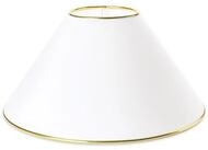 Orion Leuchten Lampenschirm Lampenschirm Stehlampe &Oslash; 47 cm E27 Goldkante Wei&szlig;