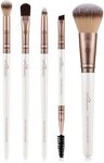 Luvia Cosmetics Kosmetikpinsel-Set DAILY SELECTION, 5 tlg., Nurai-Pinselhaar,...