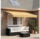 vidaXL Markise vidaXL Manuell einziehbare Markise Sand 4 x 3 m