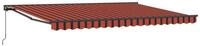 vidaXL Markise Manuell einziehbare Markise Orange, Schwarz und Gelb 4 &times; 3,5 m...