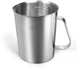 LuxusKollektion Messbecher Messbecher Edelstahl 1500 ml Griff 3in1 Skala, Metall