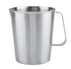 LuxusKollektion Messbecher Messbecher Edelstahl 2000ml mit Griff, Metall