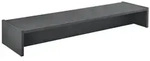 en.casa TV-Regal, &raquo;Flensberg&laquo; Monitorerh&ouml;hung 100x27x15cm - Dunkelgrau grau