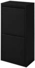 relaxdays M&uuml;lltrennsystem M&uuml;lleimer 3 F&auml;cher 40 l, schwarz