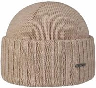 Stetson Strickm&uuml;tze aus 100% Merino-Wolle mit Umschlag