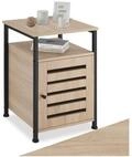 tectake Beistellschrank Nachtschrank, 40,5 x 40,5 x 60,5 cm, h&ouml;henverstellbare