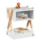 relaxdays Nachttisch f&uuml;r Kinder offenes Fach, B