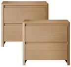 en.casa Nachtschrank &raquo;Takranmaa&laquo; 2er Set mit 2 Schubladen 54 x 60 x 40 cm