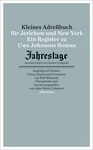 Kleines Adressbuch f&uuml;r Jerichow und New York / diverse
