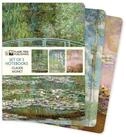 Notizbuch Dreier Set DIN-A5-Format-Notizb&uuml;cher: Claude Monet