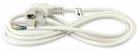 Goobay GOOBAY Netzkabel mit Schutzkontaktstecker, 2 m, wei&szlig; Netzkabel