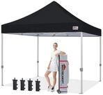 LuxusKollektion Faltpavillon Pavillon 3x3m Schwarz Heavy Duty gewerblich