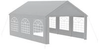 LuxusKollektion Partyzelt Party Zelt 4x6m Grau Wasserdicht