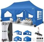 LuxusKollektion Faltpavillon Faltpavillon 3x6m Blau Wasserdicht UV Schutz