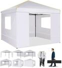 LuxusKollektion Faltpavillon Faltpavillon 3x3m 4 Seitenteile Wei&szlig;