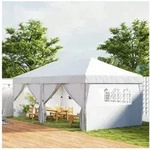 Outsunny Faltpavillon Pavillon ca. 6x3m Stabil Winterfest Pop-up mit Fenster,...