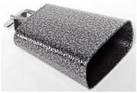 FAME Cowbell,M5 Cowbell 4 1/2 Zoll Schwarz/Silber Hochwertige Stahl-Kuhglocke...