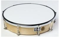 FAME Handtrommel,10" Frame Drum Handtrommel aus Holz Naturfarben Hochglanz...
