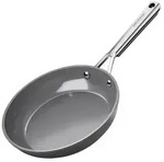 LuxusKollektion Bratpfanne Keramik Pfanne Induktion 24cm DiamondTitan Grau grau...