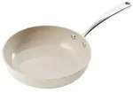 LuxusKollektion Bratpfanne Bratpfanne Keramik 24cm Antihaft Beige beige 24 cm x...