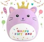 LuxusKollektion Kuscheltier Pl&uuml;schtier Katze Pl&uuml;schkissen Krone 35cm Kind...