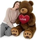 LuxusKollektion Kuscheltier Teddyb&auml;r Kuscheltier Pl&uuml;schb&auml;r XXL Herz Jungen...