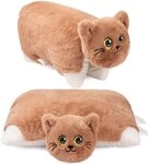 BRUBAKER Kuscheltier Katze - 2 in 1 Pl&uuml;schtier und Kuschelkissen - 40 x 30 cm