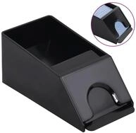 vidaXL Spiel Kartenschlitten Schwarz 2 Decks