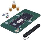 relaxdays Spieltisch Pokermatte 120x60, (2-tlg), gr&uuml;n