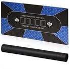 relaxdays Spiel Pokermatte 120 x 60 cm, Poker, schwarz