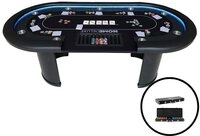 HOME DELUXE Spieltisch Pokerset / Pokertisch CASINO 215 x 106 x 78 cm, (inkl....