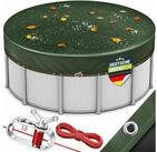 tillvex Pool-Abdeckplane tillvex&reg; Premium Poolabdeckung rund mit Montageset,...
