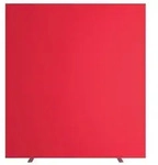 PAPERFLOW Stellwand easyScreen, Stoff in M1 Qualit&auml;t, schwer entflammbar rot...