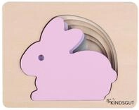 KINDSGUT Puzzle, 5 Puzzleteile, Tier-Puzzle, Holz-Puzzle, Baby, Lern-Spiel,...