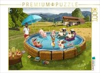 CALVENDO Puzzle CALVENDO Puzzle Pool Party in the Field, 1000 pieces, finished...