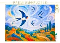 CALVENDO Puzzle CALVENDO Puzzle Puzzle game: Swallows in the Wind over a...
