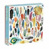 abrams&chronicle Puzzle GALISON Metallic Square Puzzle Federn 500 Teile,...