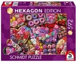 Schmidt Spiele Puzzle 592 Teile Puzzle Hexagon Edition Lieblingsleckereien...