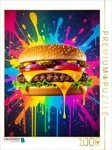 CALVENDO Puzzle CALVENDO Puzzle Cheeseburger in a flash of color, 1000 pieces,
