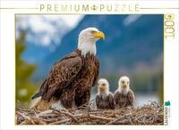 CALVENDO Puzzle CALVENDO Puzzle Bald eagle with young birds in the nest against...
