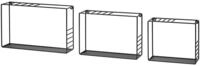 Dolle Wandregal Dolle Wandregal Lynn 42 x 26 cm schwarz 3er-Set