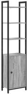 vidaXL B&uuml;cherregal 40 x 24 x 161 cm B&uuml;cherregal Graues Sonoma 40x24x161 cm