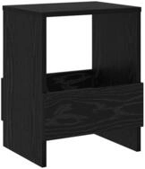 vidaXL Zeitungsst&auml;nder Magazinregal Schwarz Eichen-Optik 35 x 30 x 45 cm (1 St)