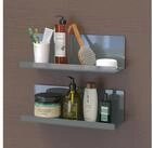 LuxusKollektion Wandregal Wandregal Schweberegal Ohne Bohren Acryl 30cm 2er Grau