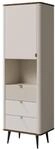 MIRJAN24 Regal Marly 3S1D RE04, mit Dreht&uuml;r und drei Schubladen, 60x40x191 cm